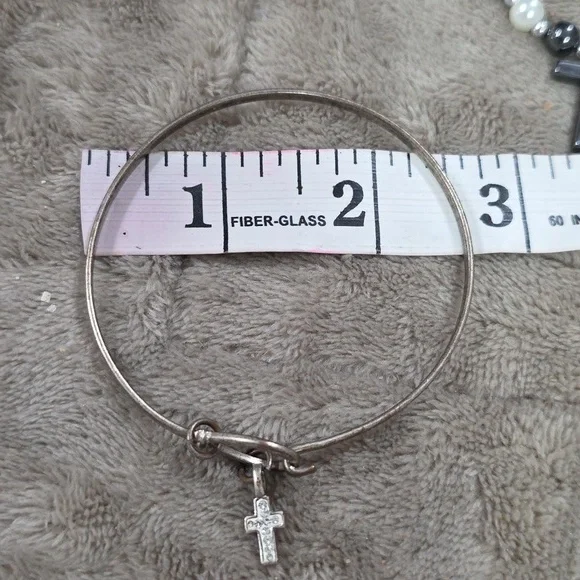 Fashion Jewelry Bundle(7) Crosses Earrings Necklace Bracelets Pin GUC - Picture 9 of 11